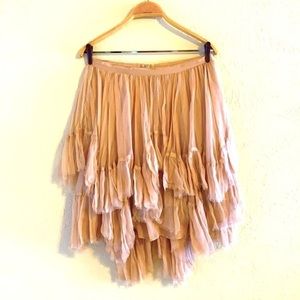 TOPSHOP Skirt with Layered Ruffles size 8